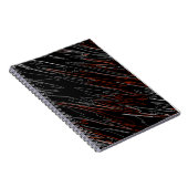 Carnet Rouge noir marbré (Côté Droit)