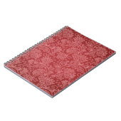 Carnet Rouge Paisley Damask Designer Floral Classic (Côté gauche)