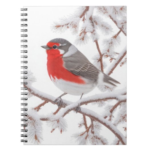 Carnet Rouge Robin des Neiges (Devant)