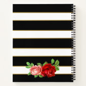 Carnet Rouge Rose, Noir, Blanc & Or - Planner (Dos)