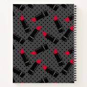 Carnet Rouge rouge à lèvres, rétro (Dos)