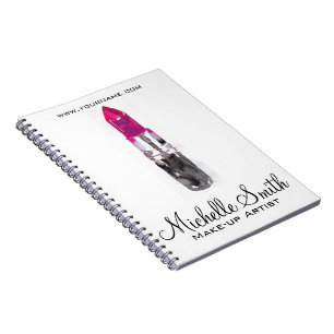 Carnet Rouge rouge à lèvres rose rose noir