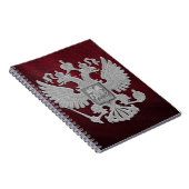 Carnet Rouge russe de drapeau de symbole (Côté Droit)