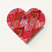 Carnet Rouge, rustique, patchwork (Dos)