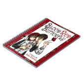 Carnet rouge sang de papillon (Côté gauche)