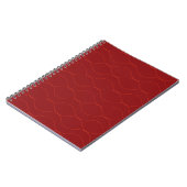 Carnet Rouge, simple, élégant, cool vague abstraction art (Côté gauche)