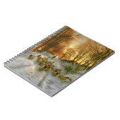 Carnet Rougeoyé avec des teintes de même des heures (Côté gauche)