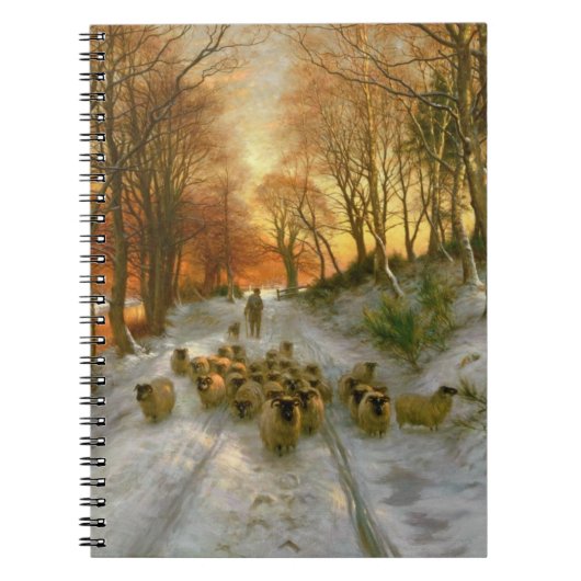 Carnet Rougeoyé avec des teintes de même des heures (Devant)