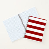 Carnet Rouges et Blancs Rayures (Intérieur)