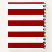Carnet Rouges et Blancs Rayures (Dos)