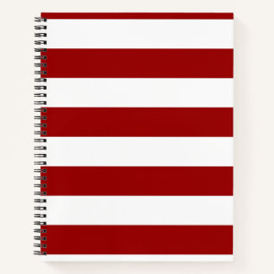 Carnet Rouges et Blancs Rayures