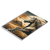 Carnet Rouille/cheval vintage/Ouest (Côté gauche)