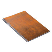 Carnet Rouille noire, texture métallique gros plan. (Côté Droit)