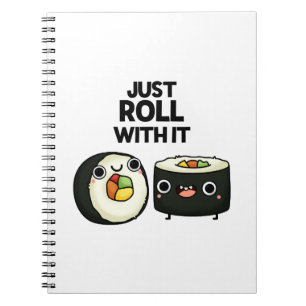 Carnet Rouler Avec Il Drôle Sushi Roll Pun