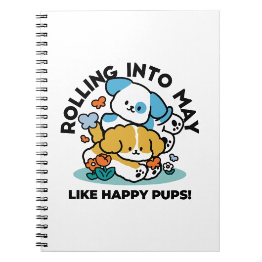 Carnet Rouler En Mai Comme De Joyeux Pups - Mignonne Chie (Devant)