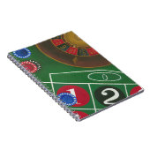 Carnet Roulette Table avec puces et roue (Côté Droit)