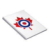 Carnet Roundel cible de hockey de curling de Mod Canada (Côté Droit)