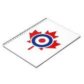 Carnet Roundel cible de hockey de curling de Mod Canada (Côté gauche)