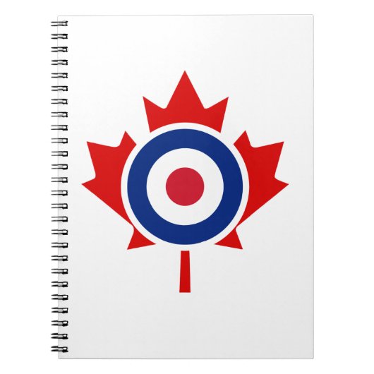 Carnet Roundel cible de hockey de curling de Mod Canada (Devant)