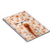 Carnet Rousse Tresses Cheveux Fleur Robe (Côté Droit)