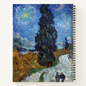 Carnet Route avec cyprès de Van Gogh Impressionnisme (Dos)