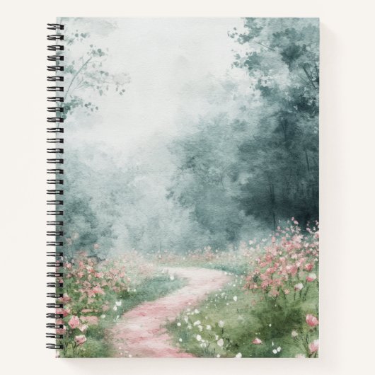 Carnet Route de campagne brumeuse - Sentier forestier Pay (Devant)