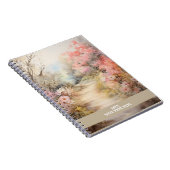 Carnet Route de fleurs rose (Côté Droit)