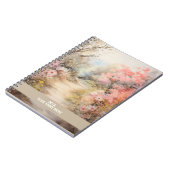 Carnet Route de fleurs rose (Côté gauche)