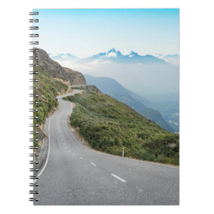 Carnet Route de la montagne Winding Parc national olymp