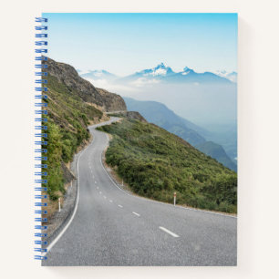 Carnet Route de la montagne Winding Parc national olymp