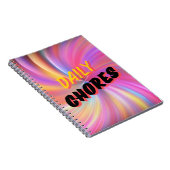 Carnet Routines quotidiennes : corvées quotidiennes Carne (Côté Droit)