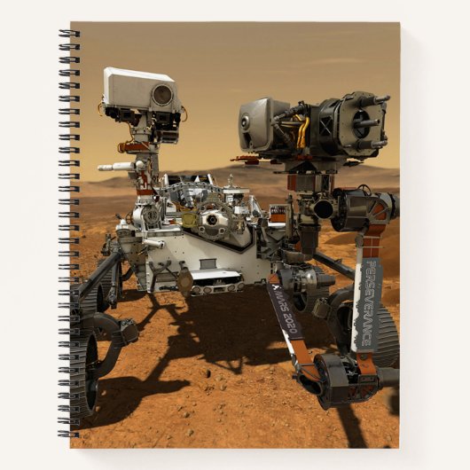 Carnet Rover De La Persévérance Qui Fonctionne Sur La Sur (Devant)