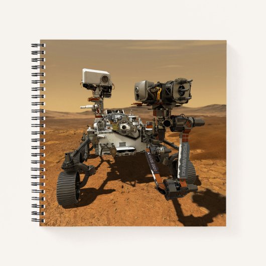 Carnet Rover De La Persévérance Qui Fonctionne Sur La Sur (Devant)