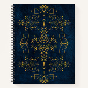 Carnet Royal Arcane Sigil - Or fleurit à minuit