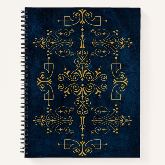 Carnet Royal Arcane Sigil - Or fleurit à minuit (Devant)