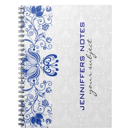 Carnet Royal Bleu & Blanc Vintage Damas & Fils 2 (Devant)