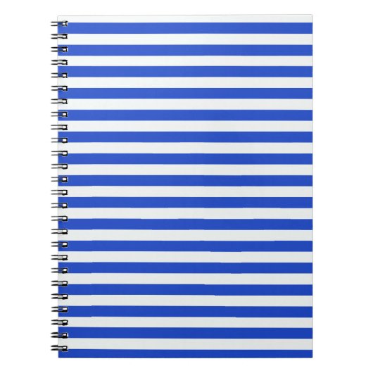 Carnet Royal Blue Combination Stripes par Shirley Taylor (Devant)