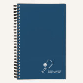 Carnet Royal Blue Pickleball Paddle & Ball Personnel (Recto)