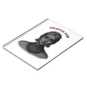 Carnet Royal Gaze Indian Queen Minimalist Bold Line Art (Côté gauche)
