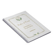 Carnet Royal Gold Crest Wedding planner de verdure luxuri (Côté Droit)