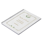 Carnet Royal Gold Crest Wedding planner de verdure luxuri (Côté gauche)