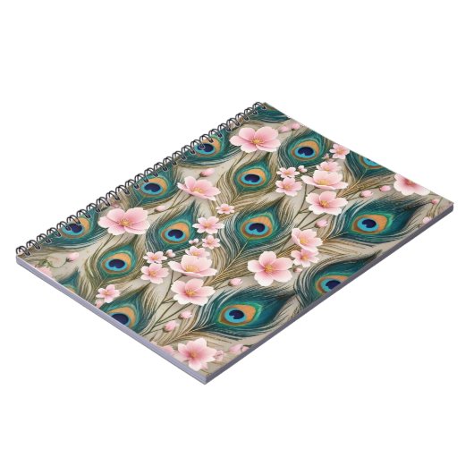 Carnet Royal Peacock feather Notebook (Côté gauche)