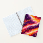 Carnet Royal Plum & Raspberry Marble with Gold Veining (Intérieur)