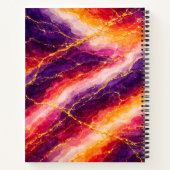 Carnet Royal Plum & Raspberry Marble with Gold Veining (Dos)