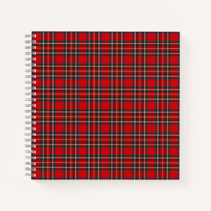 Carnet Royal Stewart Tartan Plaid Scottish Motif