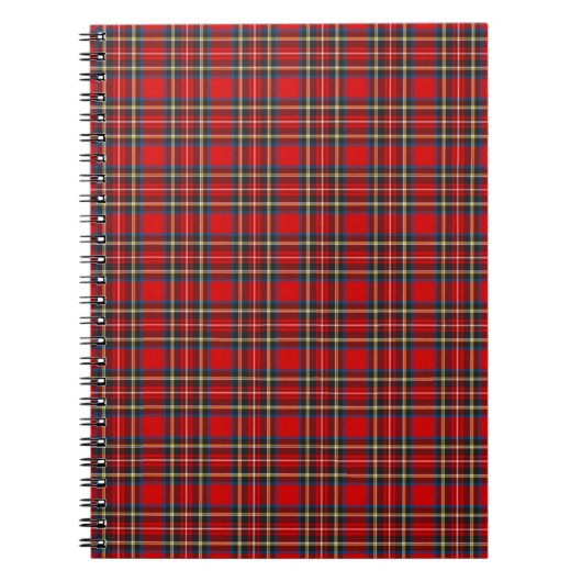 Carnet Royal Stewart Tartan Plaid Scottish Motif (Devant)