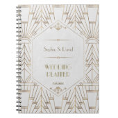 Carnet Royal White Gold Great Gatsby Wedding planner (Devant)