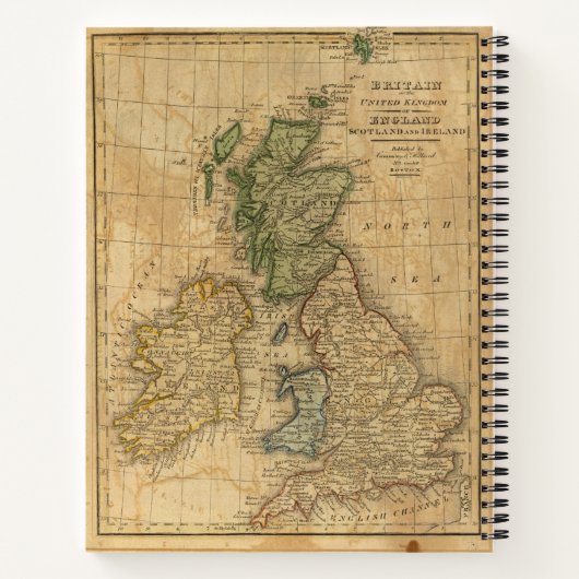 Carnet Royaume-Uni d'Angleterre, d'Écosse et d'Irlande (Dos)