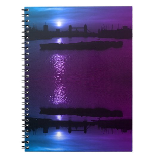 Carnet Royaume-Uni Londres sunset Tower Bridge (Devant)