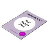Carnet Ruban à fleurs violettes Modèle par Kenneth Yoncic (Côté gauche)